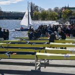 Anrudern bei Frühlingswetter
